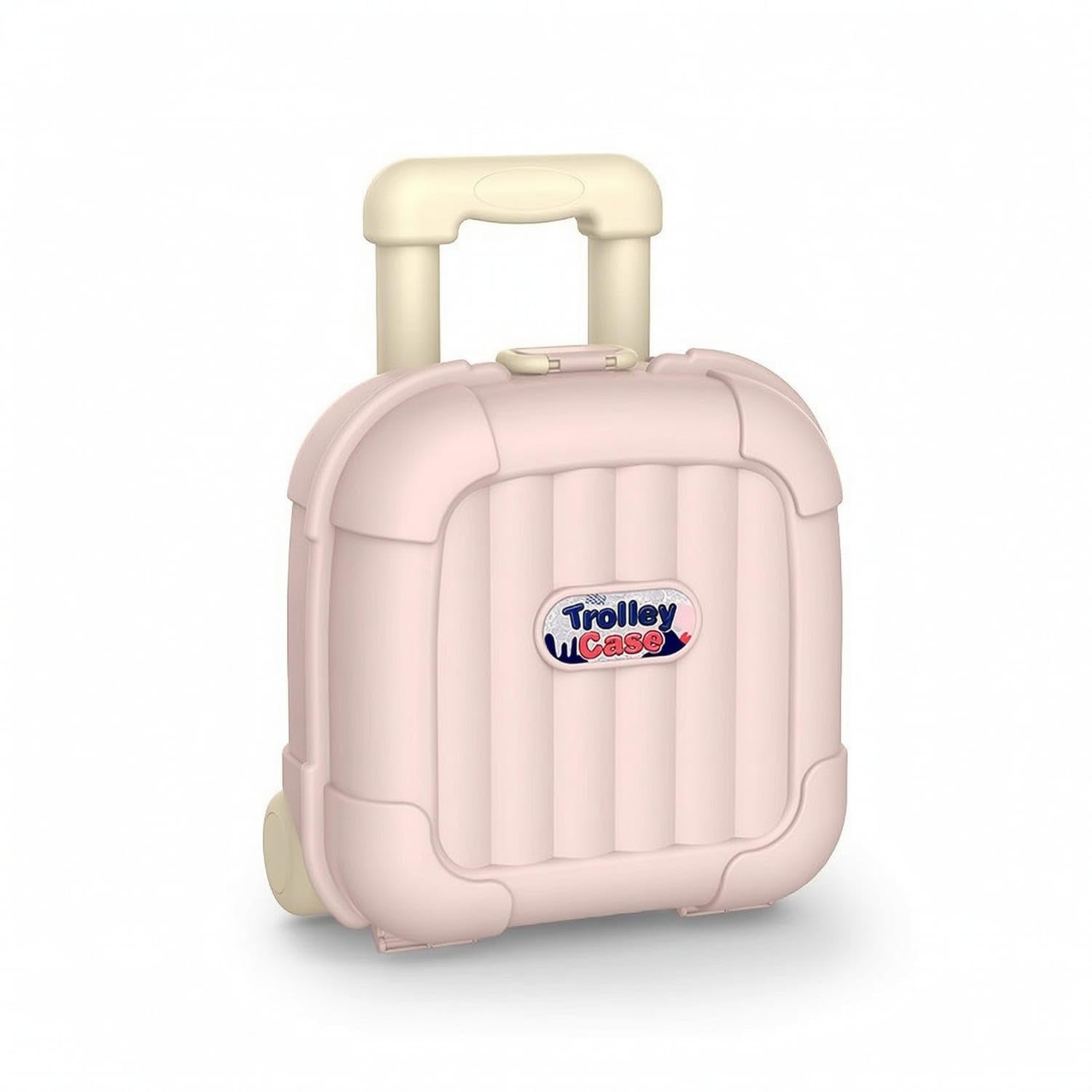 Hard-Shell Suitcase Storage Box Wheeled Toy Storage Box with Wheels Portable Toy Chest with Wheels Sturdy for Children, Toddlers, Playroom, Bedroom, Nursery, Pink, L-image-15