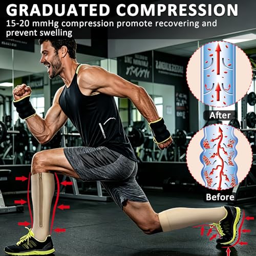 Image of Ailaka Medical 15-20 mmHg Zipper Compression Socks Women Men