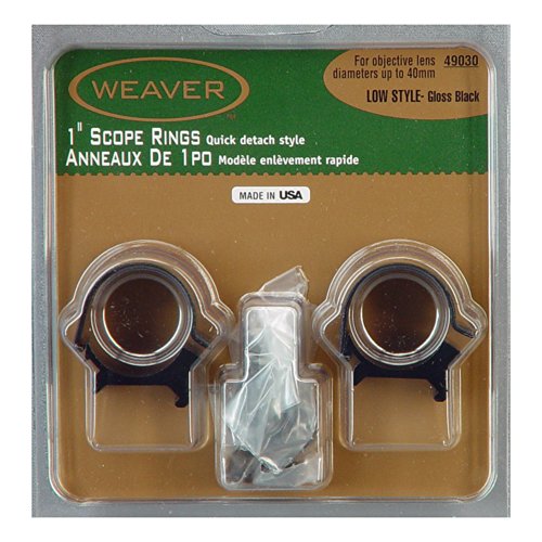 Weaver 49030 Detachable Top Mount Rings, 1