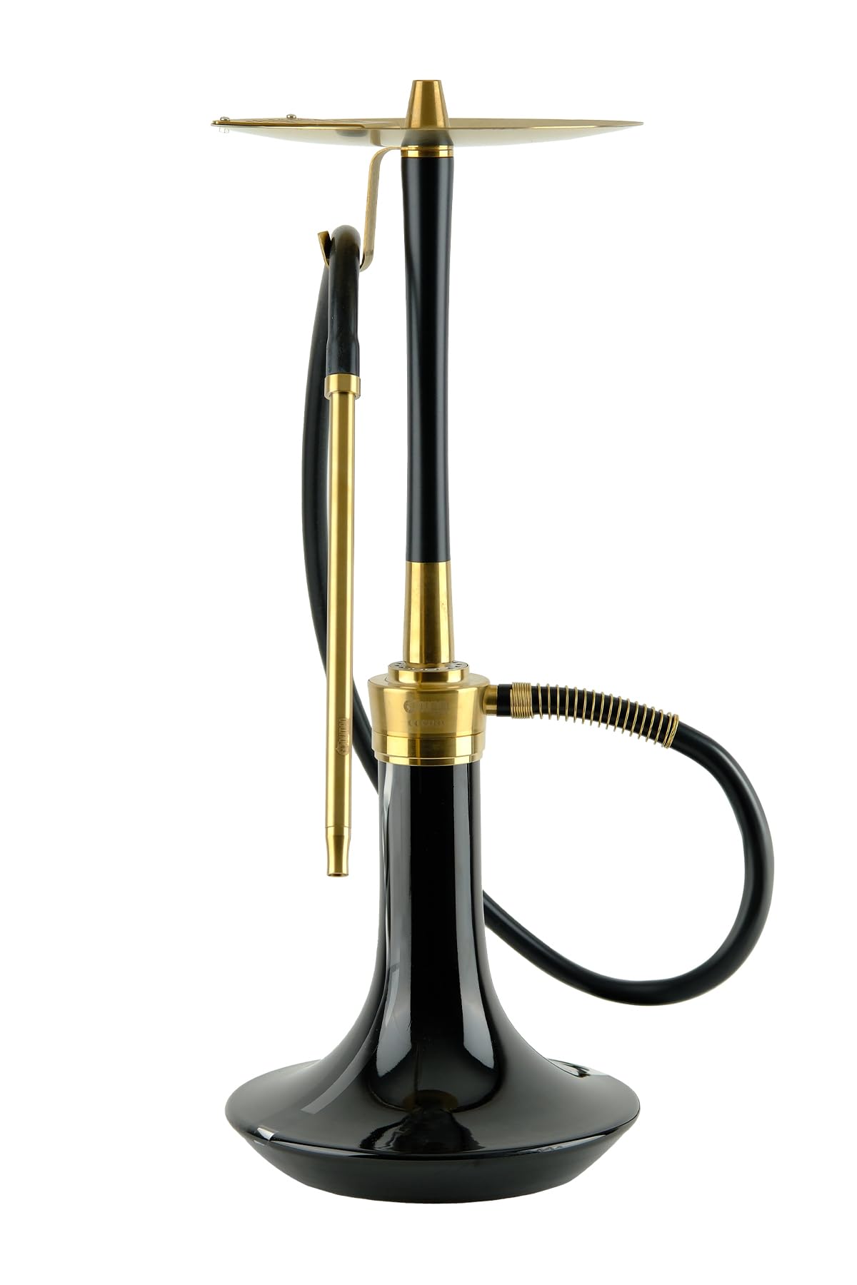 COSMO HOOKAH SHISHA - BLACK GOLD BODY - BLACK GLASS