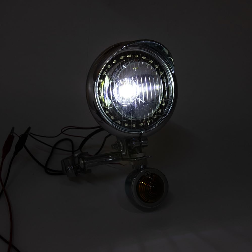 Universale Faretti Moto Supplementari Chrome Fendinebbia Moto Cromati Fari Supplementari LED Compatibili Con Shadow VT 750 1100