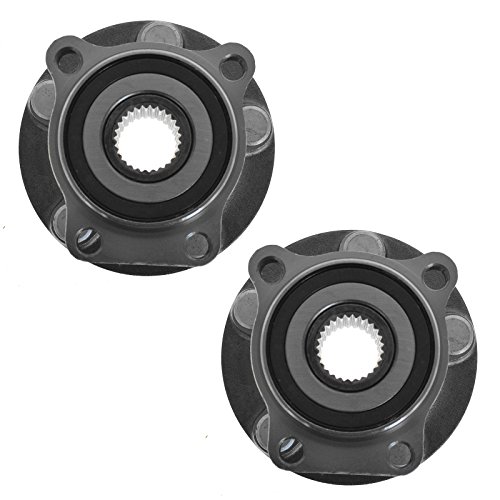 Image of TRQ Front Left and Right Wheel Bearing and Hub Assembly 2 Piece Set Compatible with 2005-2014 Subaru Outback 2009-2014 Forester 2005-2014 Legacy 2013-2014 XV Crosstrek