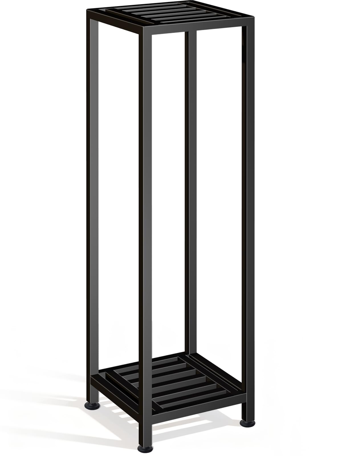 LUBORN 2 Tier Wrought Iron Plant Stand