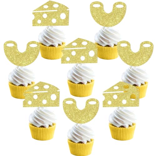 Kit déco cupcake macaroni pailleté idéal pour premier anniversaire