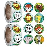cliparts kostenlos download  LXCDCH 1000 Pcs Mini Tieraufkleber Aufkleberrolle Cartoon Aufkleber Runder Aufkleber Wird FüR Hauptbuch Tagebuch Kalender Usw. Verwendet und Eignet Sich für Cliparts Zur Geburtstagsdekoration
