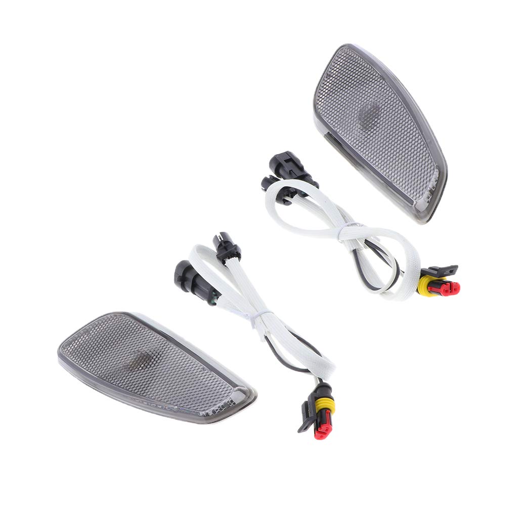 Indicatore di Direzione Laterale Laterale Indicatore di Direzione a LED per Modelli Renegade 3 - Nero + Bianco
