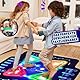 BuzzoXerex Tanzmatte für Kinder, Großformat Musikmatte Kinder, Tanzmatte Mädchen mit Bluetooth, Led-Leuchten, 4 Leuchtenden Pfeilen, 5 Modi, Geschenke für Kinder 4 5 6 7 8 9 10+ Jahre（101.5x89.5cm）