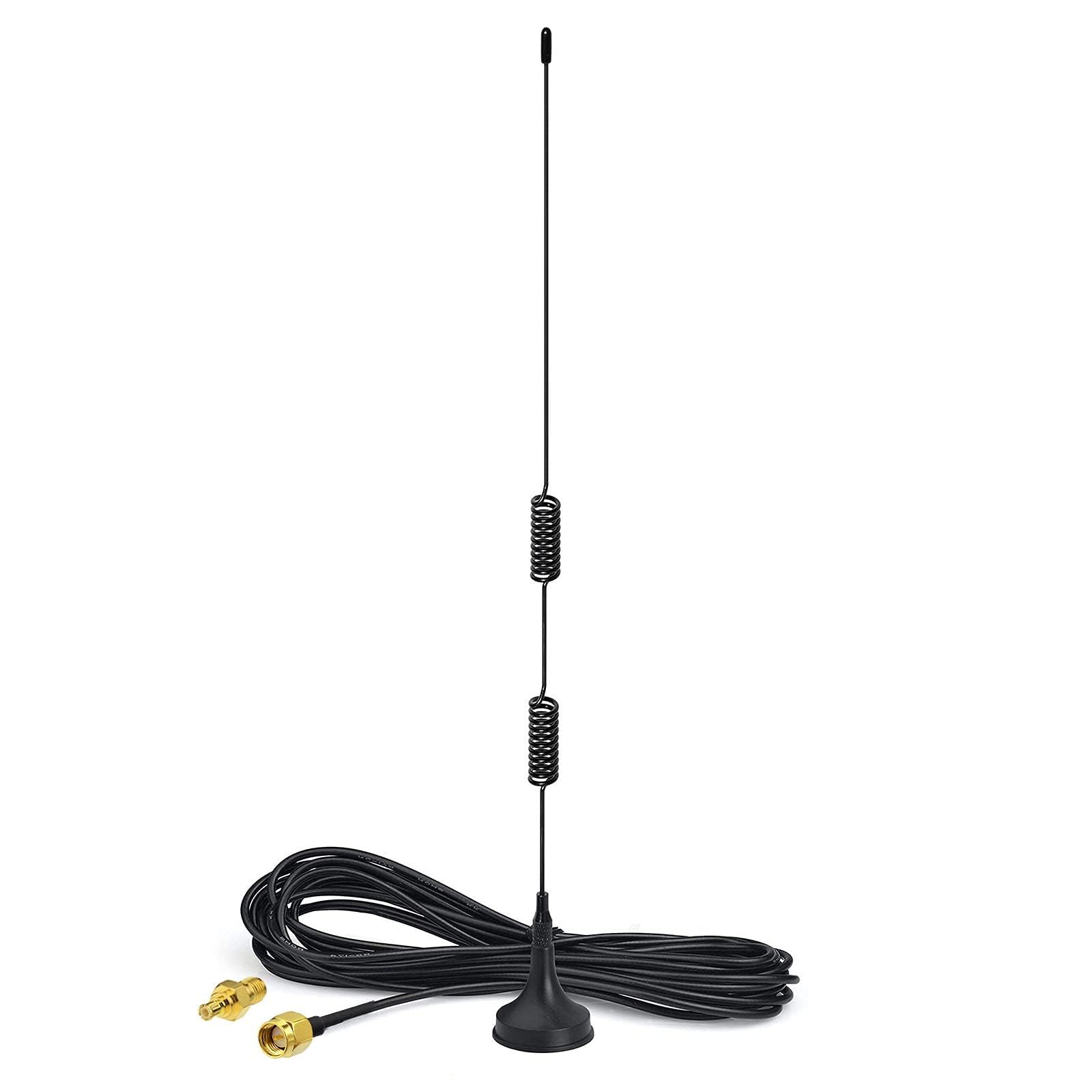 Dual Band 978MHz 1090MHz 7dBi Magnetic Base SMA Male MCX Aerial Antenna for Aviation Dual Band 978MHz 1090MHz ADS-B Receiver RTL SDR Software Defined Radio USB Stick Dongle Tuner Receiver