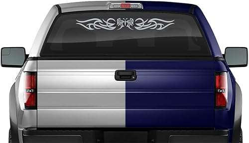 Miniatura 3 de Calcomanía de mariposa para parabrisas, pancarta de vinilo con diseño tribal de desplazamiento para automóvil, camión, SUV, vehículo, delantero y