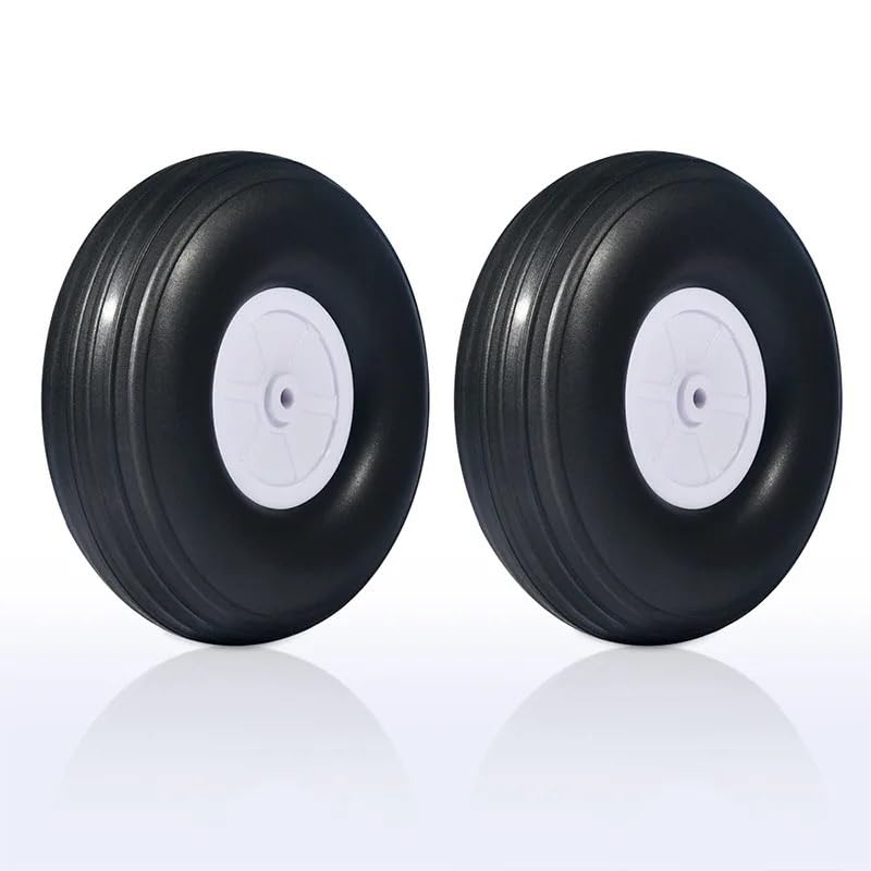 Ruedas tren aterrizaje goma PU universal avión RC 20-127mm | Ruedas aterrizaje goma PU varios tamaños para aeromodelos(10pcs 2.5 inches)