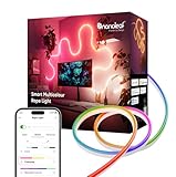 Nanoleaf Essentials LED Rope Light, Smart Neon Rope Light Works with Matter, Alexa, Apple & Google Home, DIY Lightstrip for Wall, Multicolor Lightstrips with Music Sync for Bedroom, 16.4ft