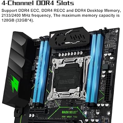 MACHINIST LGA 2011-V3 ATX Motherboard, X99 Gaming Motherboard with Self-Check Card (Intel 5th/6th Gen, PCIe 3.0, Dual M.2 Slots, DDR4, SATA 6Gb/s, USB3.0) for Intel XEON E5 V3/V4, Core i7 Series