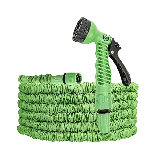 HOMECALL 50FT 75FT 100FT Expandable Garden Water Hose Flexible Hose with 7 Function Spray Nozzle Cover