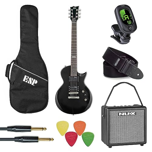 ESP LTD EC-10 - Juego completo de guitarra eléctrica con amplificador y accesorios