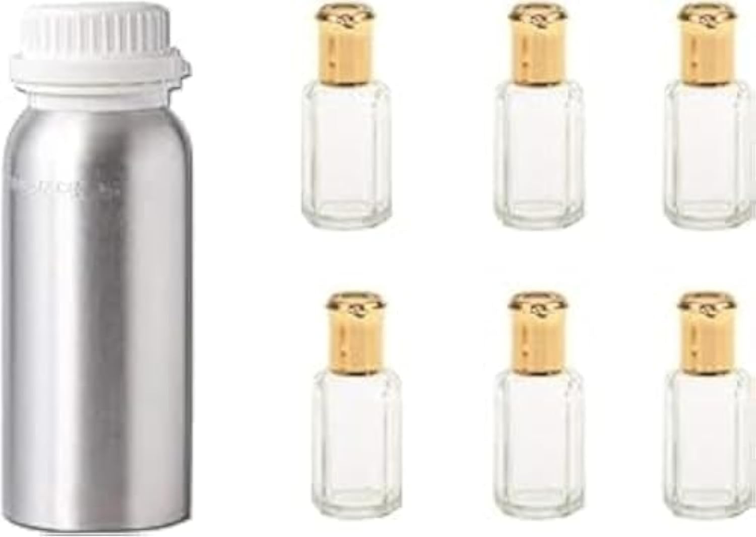 Fragnum Perfumes CONCENTRATED OIL/ATTAR 100 ML AND 6 PCS 12 ML BOTTLES (White Musk)