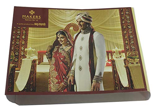 Image of Raymond Fabrics Makers Men's Unstitched Shirt and Trouser Fabric Combo (Multicolour, Free Size) -Set of 4