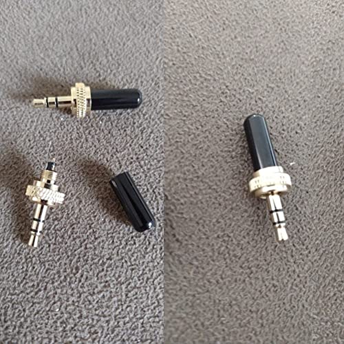Pack de 5 conectores Jack 3.5mm con rosca interna M6 miniatura 7