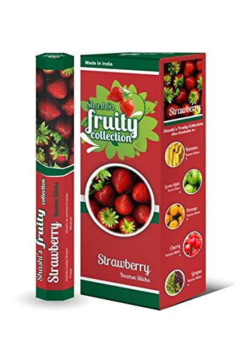 Shashi's Strawberry-Hexa (120 Incense Sticks) Agarbatti Exotic Fruity & Fresh Aroma for Home, Puja,Meditation,Yoga, Office