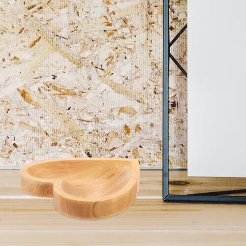 Plateau bois forme cœur : un rangement pratique pour bagues et bijoux - 7