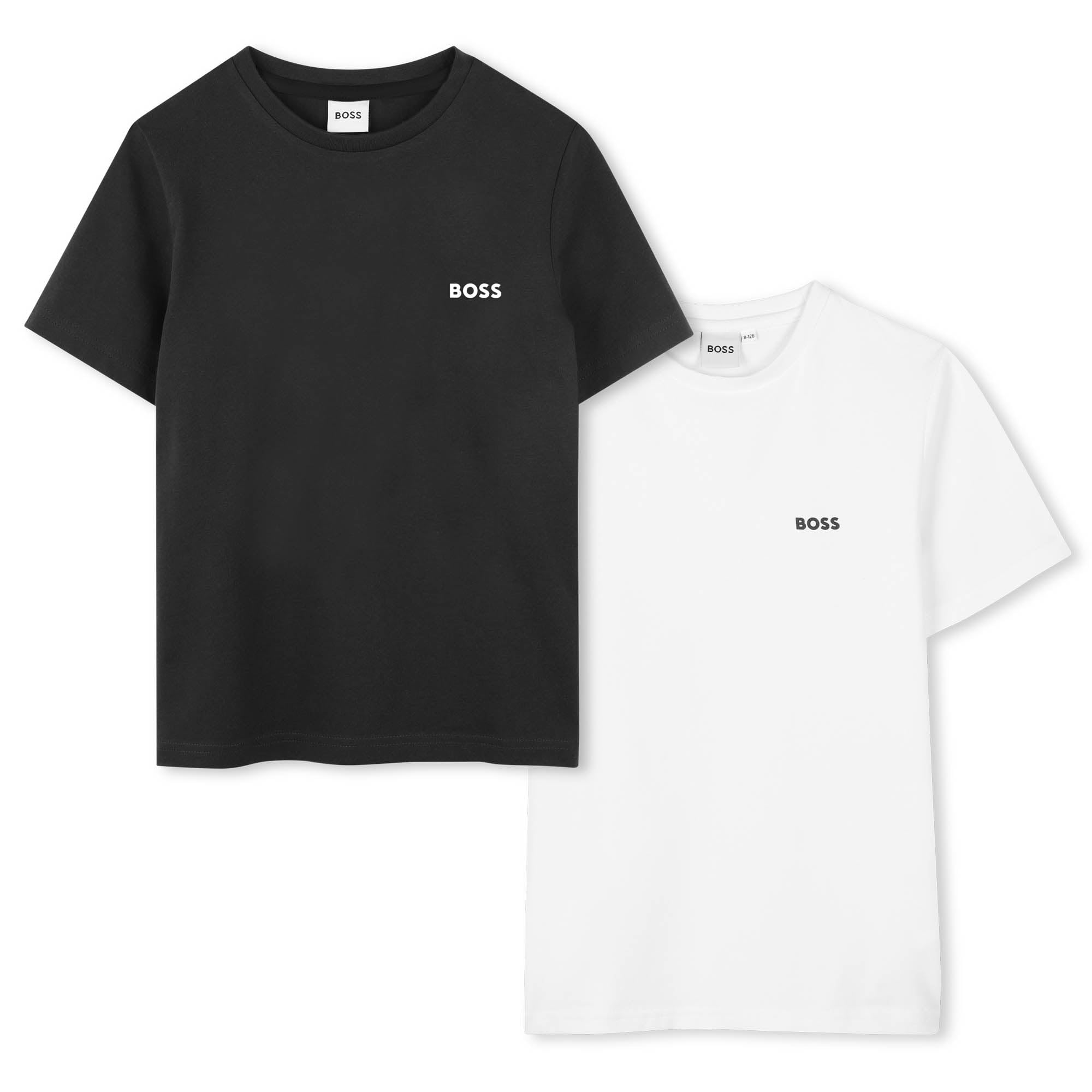BOSS Jungen Boss Boys Set 2 T-Shirts T-Shirt (1er Pack)