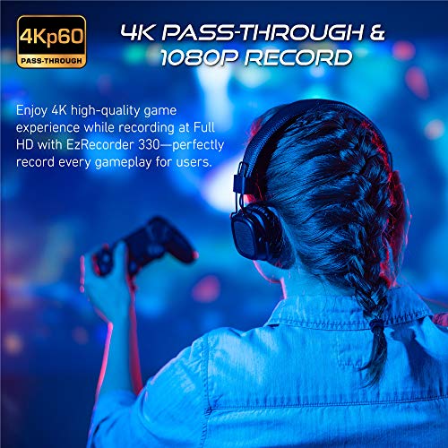 AVerMedia EZRecorder 330,4K Pass-Through & 1080p Record, HDMI Recorder, PVR, DVR, Schedule Recording, IR Blaster, Edit Without PC, Easy... - Image 3