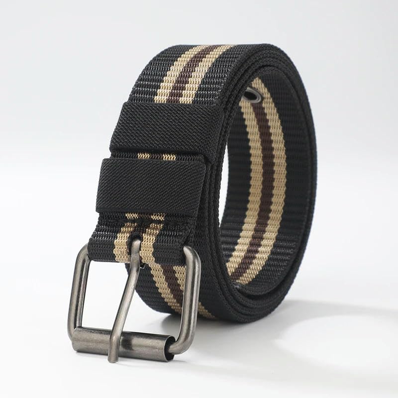 Men'S Fashion Wear-Resistant Breath Pin Buckle Sports Canvas Belt For Training Shorts Jeans3