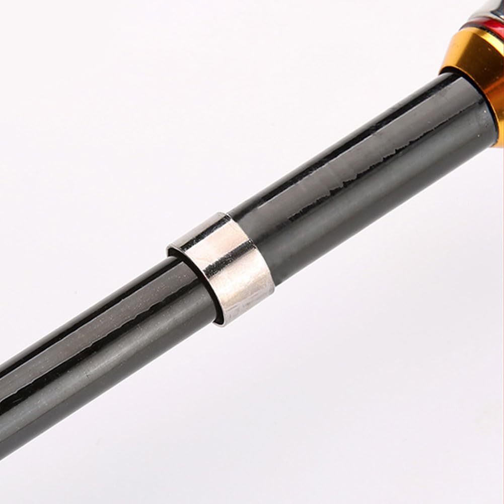 Canne à Pêche Télescopique Ultra-courte – Rétractable, Pliable – 1,0 à 1,7 M – En Fibre De Verre – Pour Leurre, Mer, Rivière