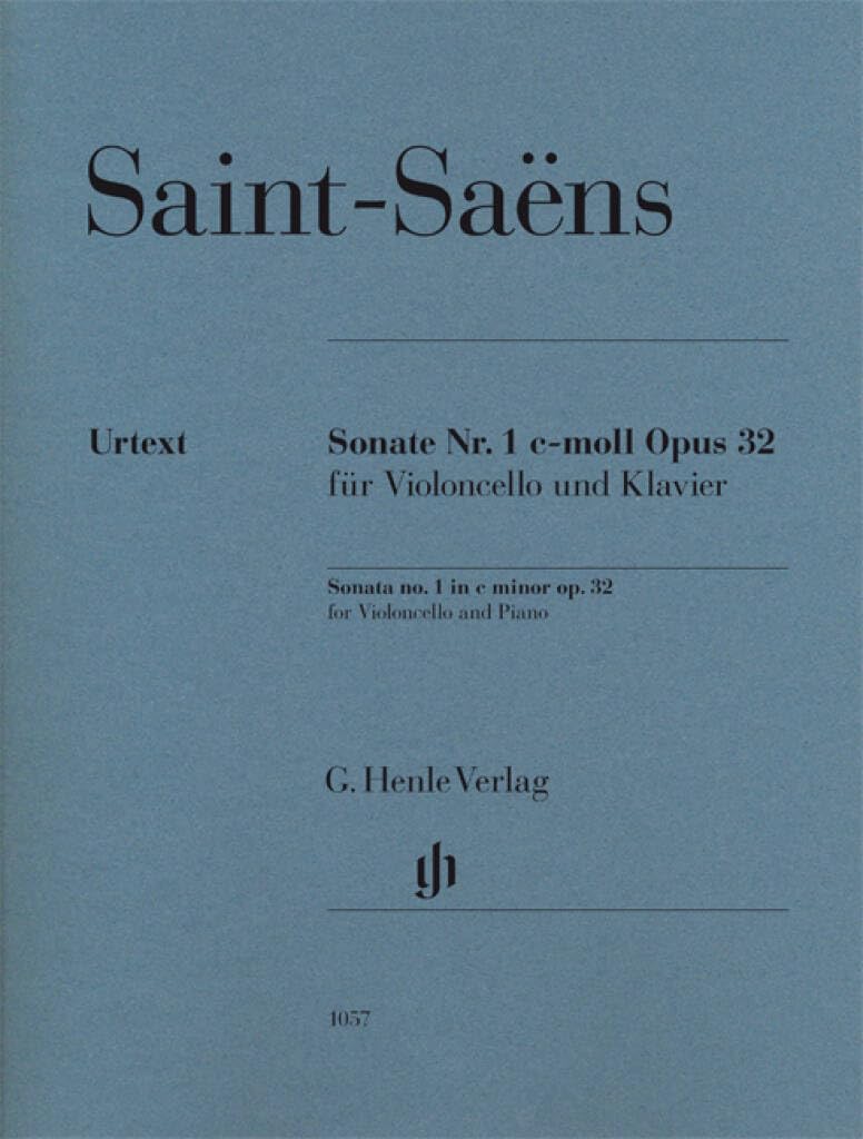 Sonate No1 Opus 32 do mineur partition de prestige violoncelle piano édition d'étude