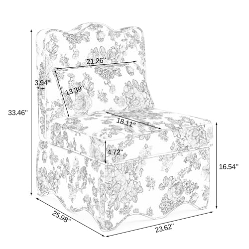 Sillón tapizado flannel verde sin brazos miniatura 2