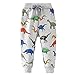 ROMIDA Kinderhose Junge Mädchen Einfarbig Lange Hose Warme Hose Mode Babyhose Baumwolle Dinosaurier-Druck Baby Leggings Long Sweathosen Neugeborene Winterhose Lose Warme Lange Hose Lose Freizeithose