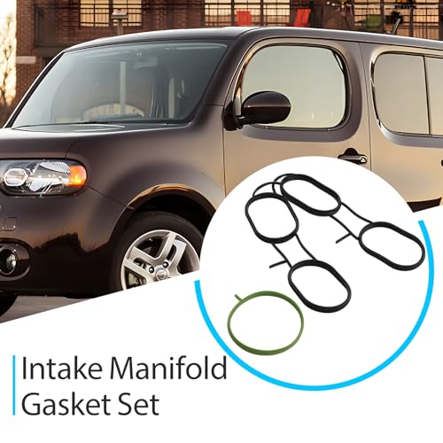 Image of MS97038 Intake Manifold Gasket Set Compatible with 2013-2020 Nissan NV200, 2009-2014 Cube, 2007-2012 Sentra, 2007-2012 Versa, 2015-2018 Chevy City Express Replace 037-6179, 13220700, 220521