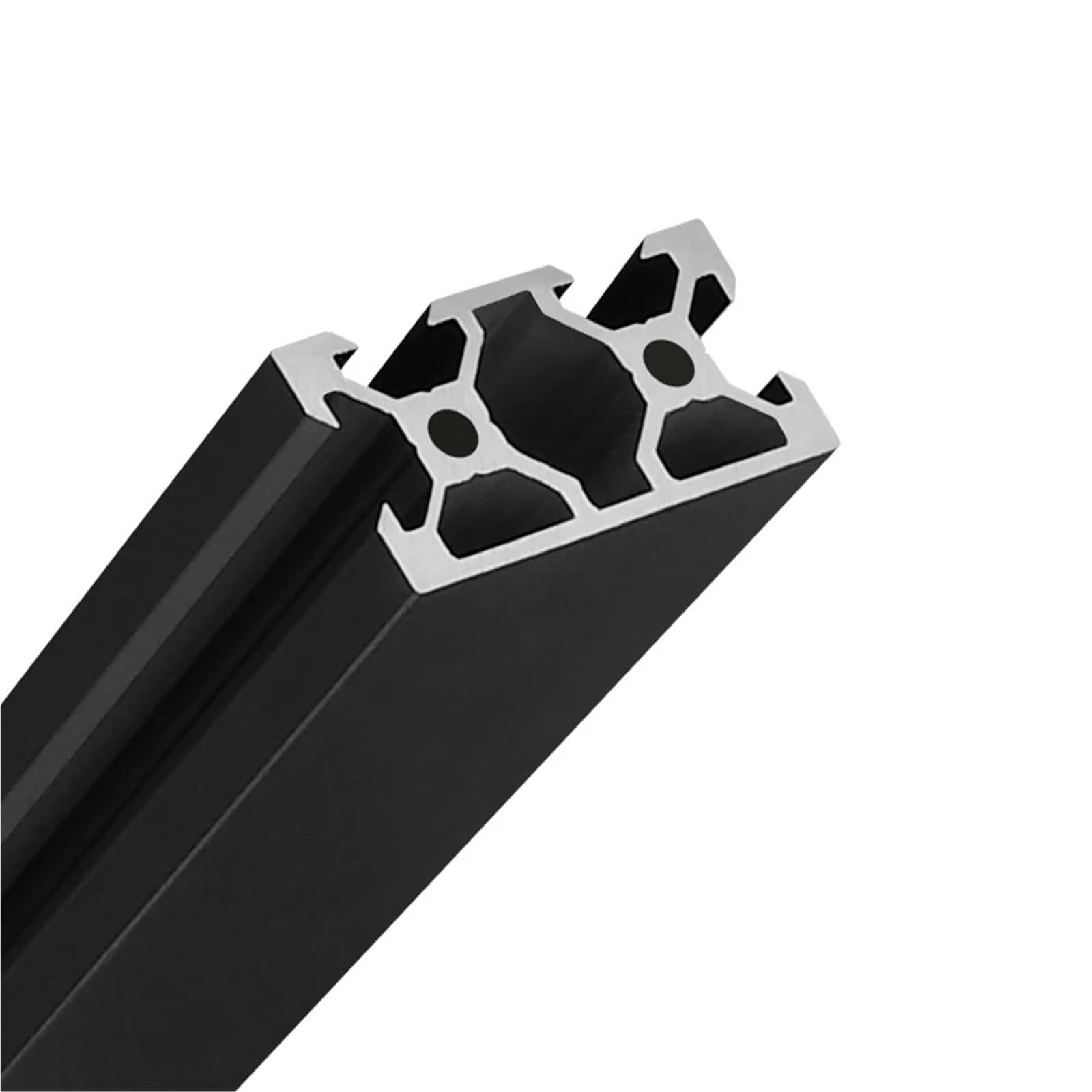 GTPBAO 2 pezzi di profili in alluminio anodizzato nero 2040N1 con scanalatura a V standard europeo 20x40 mm, telaio estruso con guarnizione a faccia singola Binario estruso(800mm 31.5")