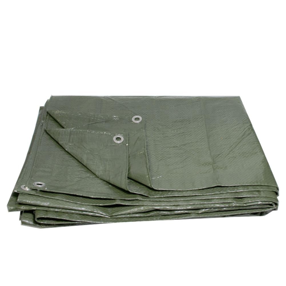 Lacers JaffaLine Gewebeplane | 1,5x12m | Robuste & wasserdichte Abdeckplane in verschiedenen Größen und Farben für optimalen Schutz im Outdoor-Bereich (Grün, 1,5x12m)