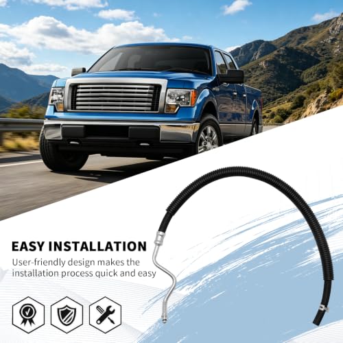 DUZFOREI 5L3Z3A713B Power Steering Return Line Hose, Replacement for Ford F Series 150 250 350 V6 4.2L V8 4.6L 5.4L 2004-2010, Replacement for Lincoln Mark LT V8 5.4L 2006-2008, Replaces 3402375 by DUZFOREI - Used condition - Image 6