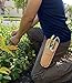 MLTOOLS Leather Holster for Pruning Shears | Made in USA | 100% Fine Grain Leather | Gardening Equipment Case with Steel Metal Clip | Nifty Pouch for Hand Pruners | Wide Belt Slits P8235 (1 Pack)
