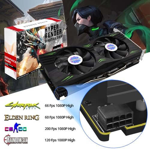 Image of RX 580 Graphics Card 8GB 2048SP GDDR5 256 Bit PC Gaming Video Card 3*DP 1*HDMI PCI Express 3.0 with Freeze Fan Stop for Desktop Computer GPU for Gaming PC