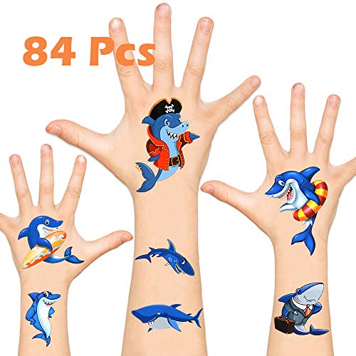 KIMIOX Temporary Tattoos for Kids, Non-Toxic FDA Approved Cartoon Theme Fake Tattoos Stickers