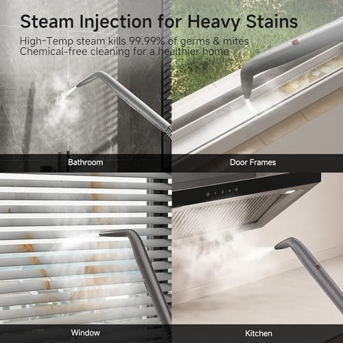 Image of Uwant Portable Carpet Cleaner with Steam& Hot Water 18Kpa Upholstery Cleaner Machine for Pets with Cleaning Tools& Solution Carpet Steam Cleaner for set of 1 Cars,Couch,Furniture