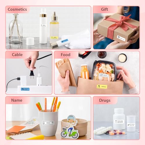 Typonos P21 Label Maker Machine With Tape, Bluetooth Label Printer Thermal Mini Label Makers thumb #6