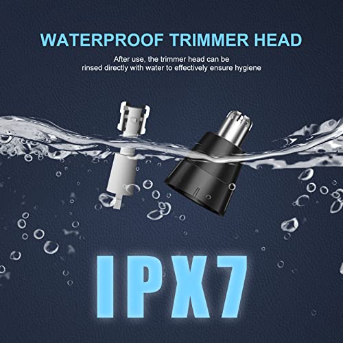 Ginity Nose Hair Trimmer For Men Women, 2023 Painless Usb Rechargeable Ear Nose Hair Trimmer Clipper, Professional Ipx7 Waterproof Dual Edge Blades Nasal Trimmer Nose Clippers For Easy Cleansing #TOP6