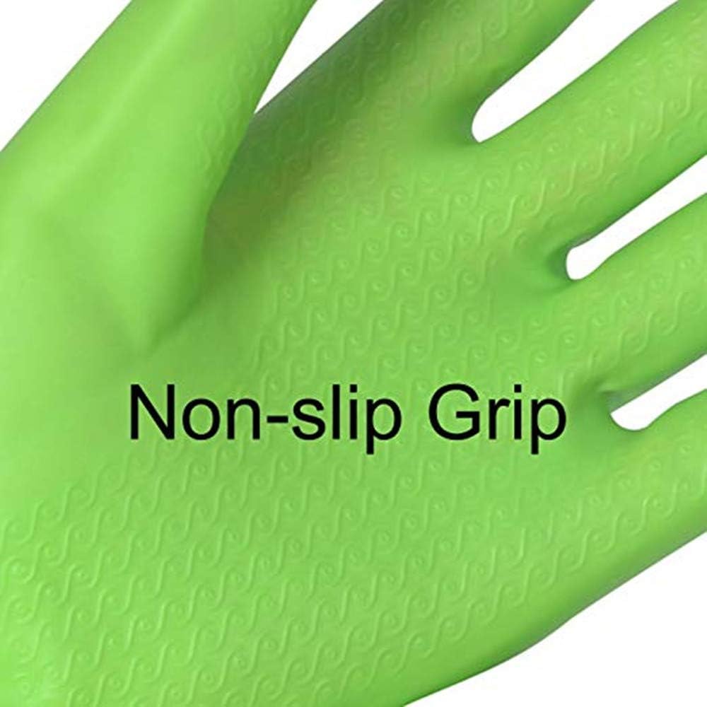 URBANSEASONS Dishwashing Rubber Gloves for Cleaning – 4 Pairs Household Gloves Including Blue, Pink, Green and Red, Non Latex and Fit Your Hands Well, Great Kitchen Tools : Health & Household