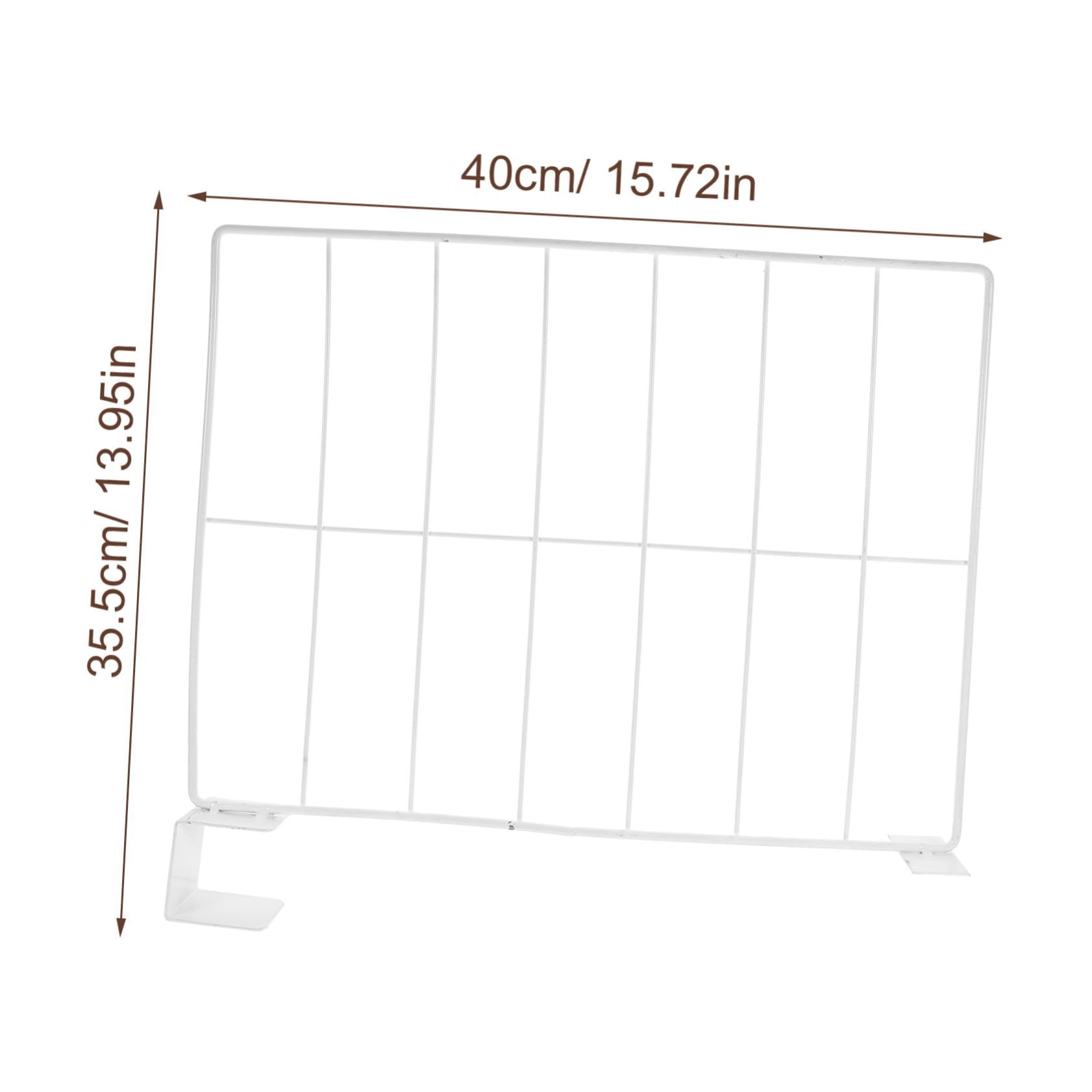 Parliky Iron Mesh Shelf Divider for Closet Organization Easy Installation Storage for Kitchen Cabinets Wardrobe Clothes Separator with Clip and Reliable Design