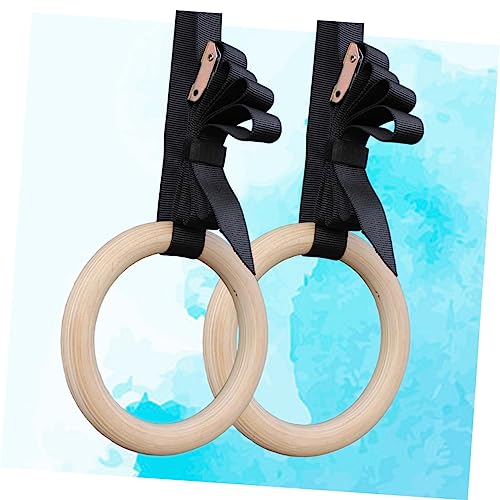 Anillas de Gimnasia de Madera con Cintas Ajustables miniatura 6