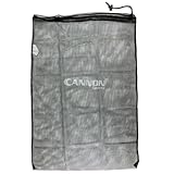 Cannon スポーツメッシュボールと用具バッグ 24インチ x 36インチ 巾着バッグ スポーツボール ビーチ 旅行 ジム ランドリー用 (ブラック)