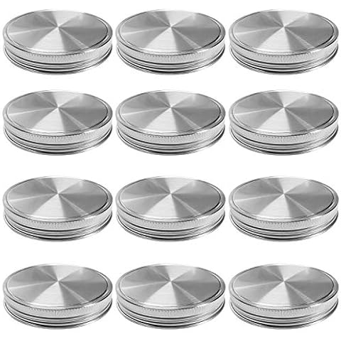 Vknic Stainless Steel Mason Jar Lids Cover