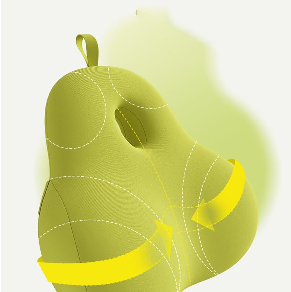 Memory Cotton Office seat Lumbar Pillow 40 * 10 * 40CM (Pink)