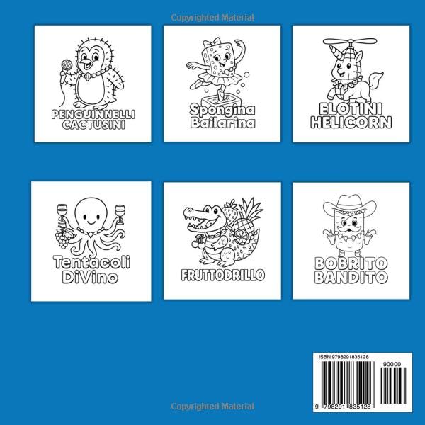 Italian Brainrot Coloring Book with Characters Names: Color Your Favourite Brain Rot Meme Like Viral Tralalero Tralala, Ballerina Capuchina or Bombardiro Crocodilo, Inspired by Social Media Trends image 3