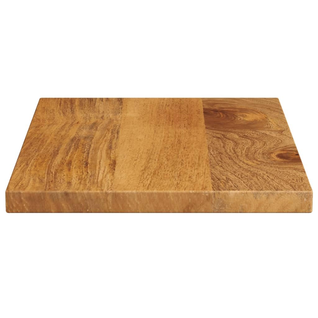 Piano da tavolo in legno di mango massiccio, 50 x 40 x 2,5 cm, rettangolare, piano di ricambio per scrivania, piano di lavoro, mobili, fai da te, robusto, versatile, ideale per ufficio, cucina