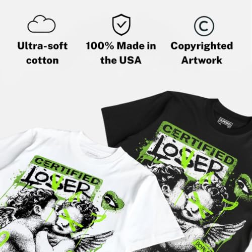 Image of DopeSkill Graphic Tee Streetwear Hip Hop Hypebeast Street Style Crew Neck Unisex T-Shirt Sneaker Colour Matching Shirts Angel