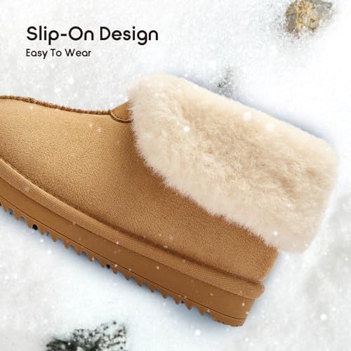 Balabala Toddler Snow Boots Kids Non-slip Winter Boots Boys Girls Winter Shoes Warm Short Faux Fur Slip-on Snow Boots4